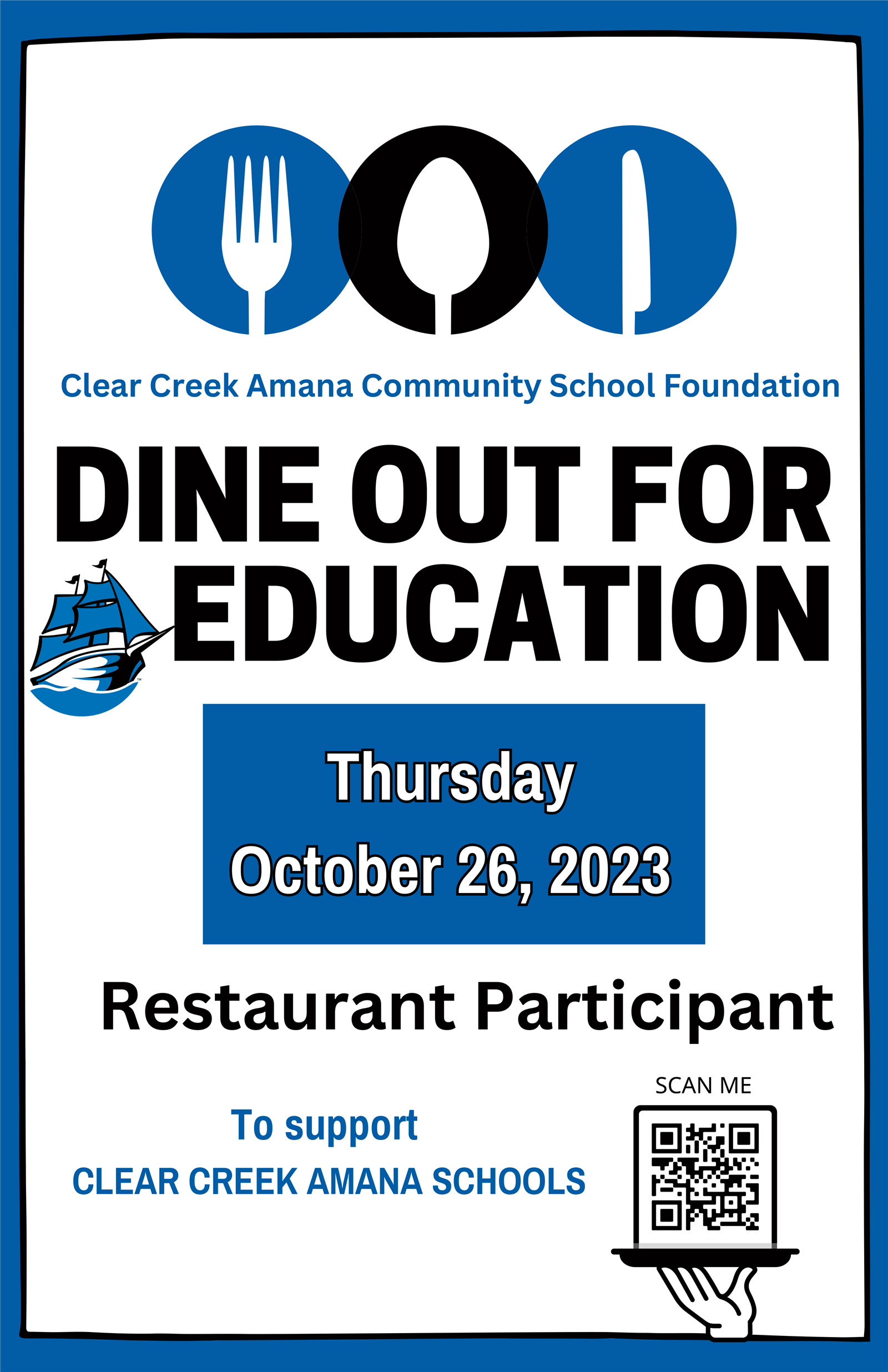 dine out for education poster